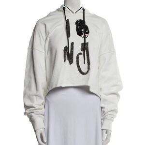 ALICE AND OLIVIA I ❤️ NY OVERSIZE CROP SWEATSHIRT Medium